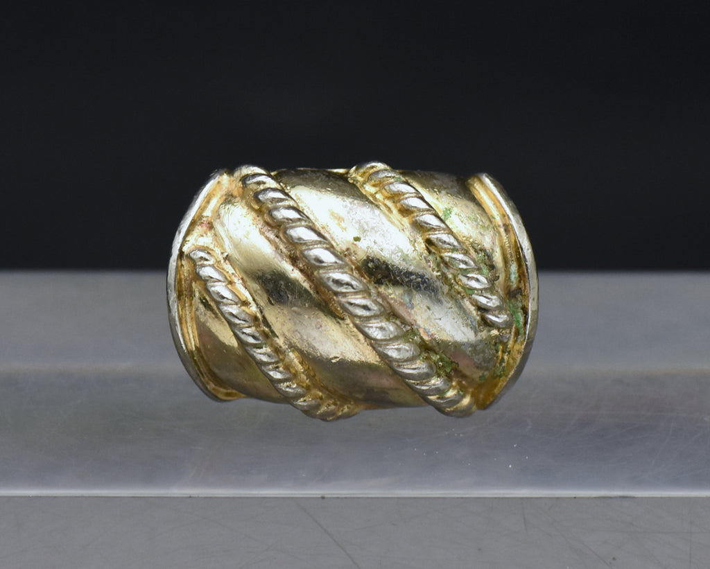 Napier - Vintage Sterling Silver and Gold Tone Ring - Size 6.5