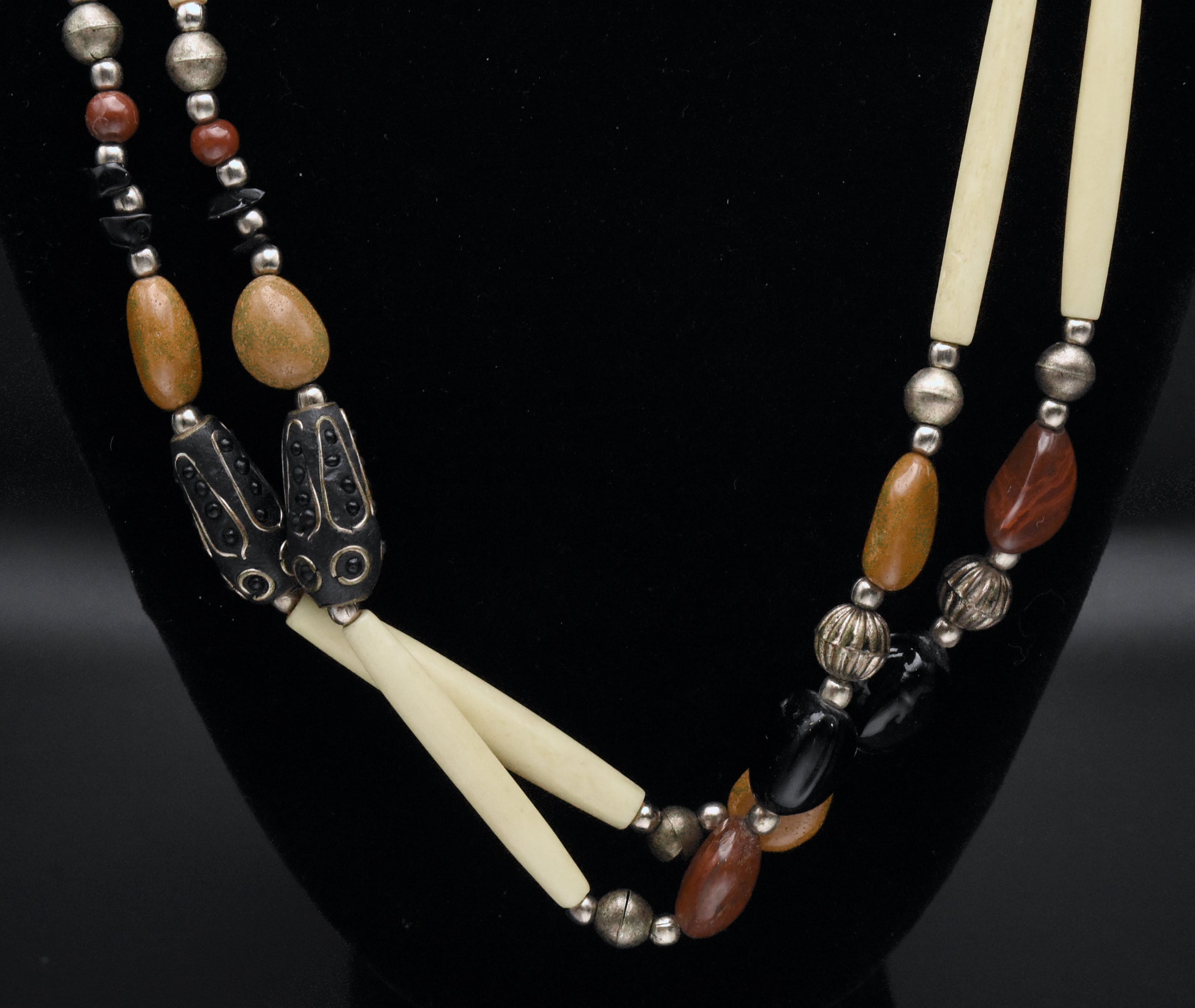 New Old Stock Nine West Double Strand Beaded Necklace