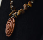 Tiger's Eye Bead Station Necklace