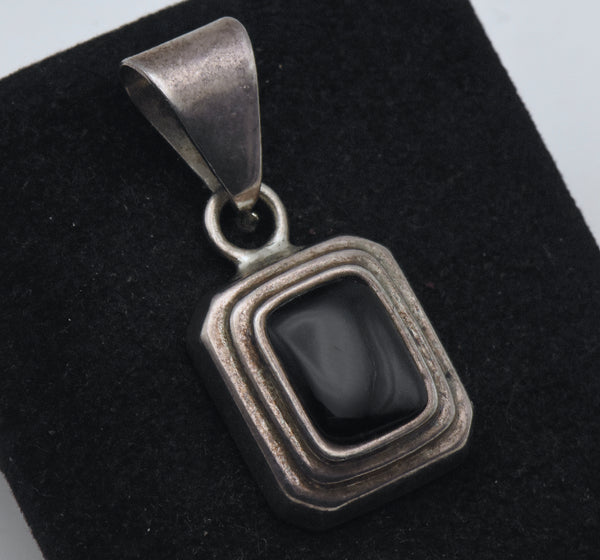 Silpada - Vintage Black Onyx Sterling Silver Pendant