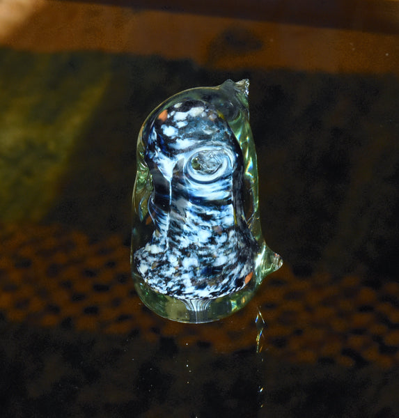 Vintage Handmade Glass Owl - AS IS