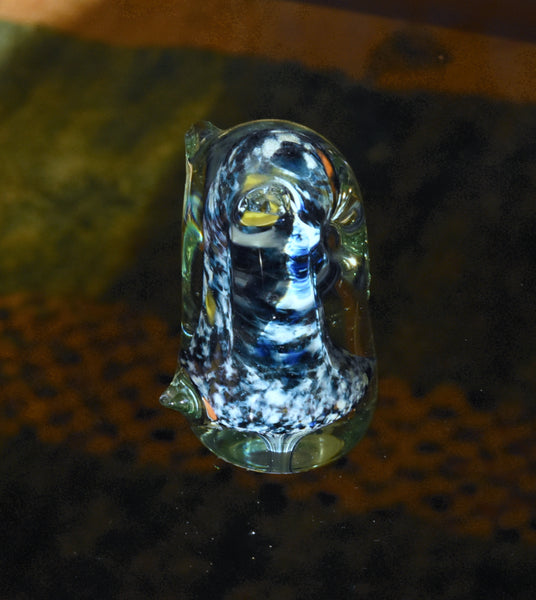 Vintage Handmade Glass Owl - AS IS