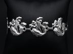 Vintage Sterling Silver Oak Leaves and Acorns Link Bracelet - 7.125"