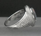 Vintage Sterling Silver Opal Triplet Ring - Size 7