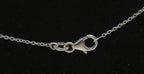 Vintage Opal and Ruby Sterling Silver Pendant on Sterling Silver Chain Necklace - 20.25 Inches