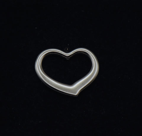 Vintage Sterling Silver Open Heart Pendant