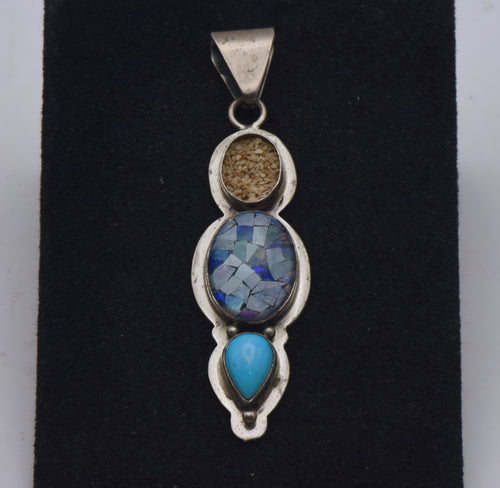 Bea Tom - Handmade Sterling Silver Gemstone Pendant - MISSING STONE
