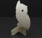 Beautifully Carved Calcite Owl on Perch