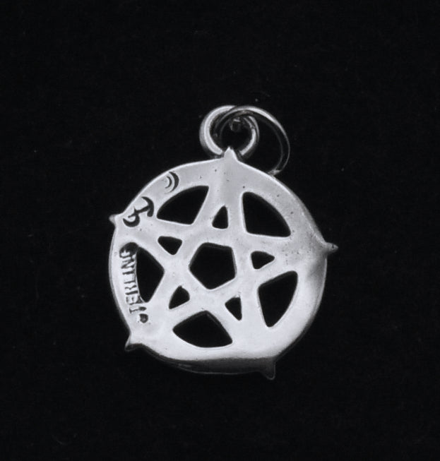Vintage Sterling Silver Pentagram Pendant