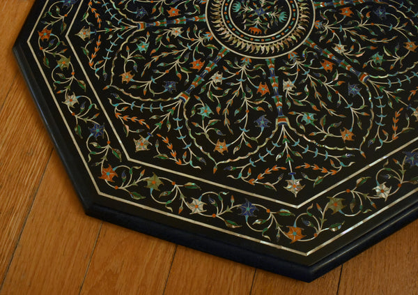 Vintage Pietra Dura Octagonal Marble Table Top