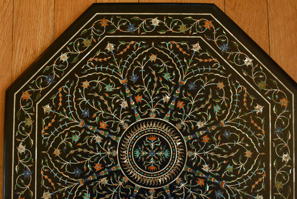 Vintage Pietra Dura Octagonal Marble Table Top