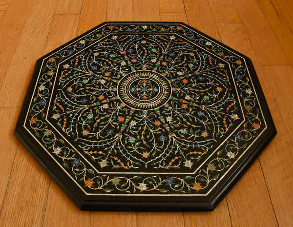 Vintage Pietra Dura Octagonal Marble Table Top