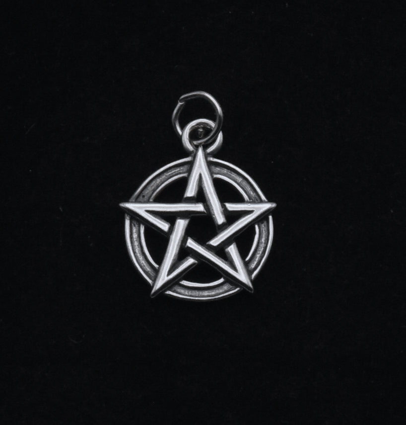 Vintage Sterling Silver Pentagram Pendant