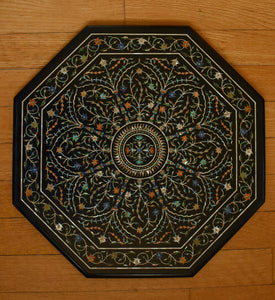 Vintage Pietra Dura Octagonal Marble Table Top