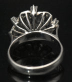 Vintage Palladium and Diamonds Ring - Size 6.5