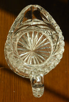 Antique Bohemian Cut Crystal Pitcher