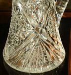 Antique Bohemian Cut Crystal Pitcher