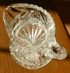 Antique Bohemian Cut Crystal Pitcher