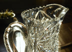 Antique Bohemian Cut Crystal Pitcher
