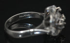 Vintage Palladium and Diamonds Ring - Size 6.5