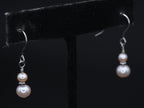 Vintage Pearls Sterling Silver Dangle Earrings