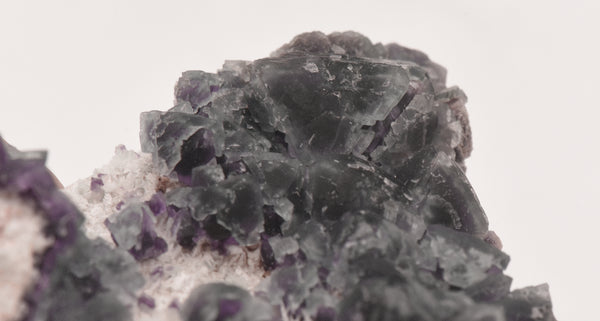 Purple Fluorite Crystal Cluster on Matrix - New Mexico