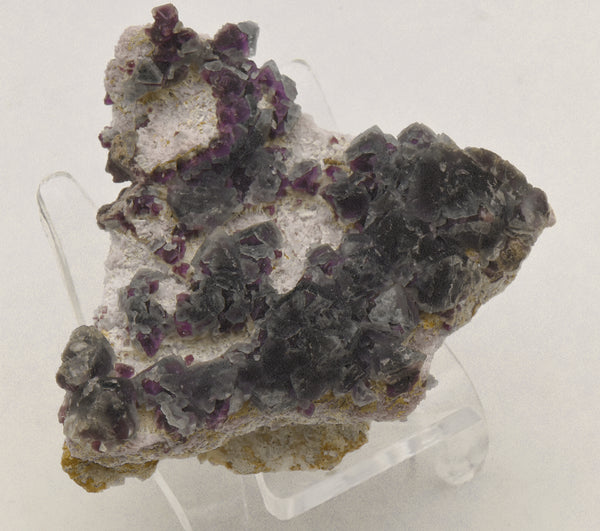 Purple Fluorite Crystal Cluster on Matrix - New Mexico