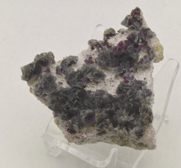 Purple Fluorite Crystal Cluster on Matrix - New Mexico