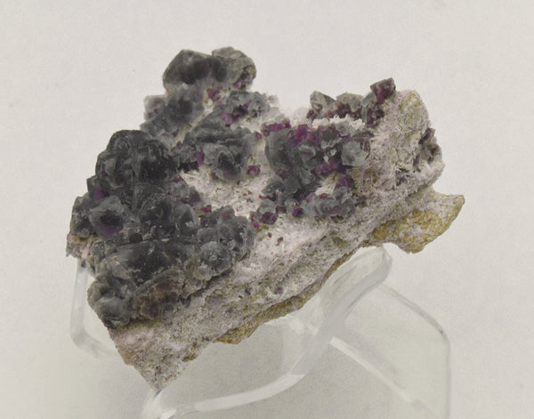 Purple Fluorite Crystal Cluster on Matrix - New Mexico