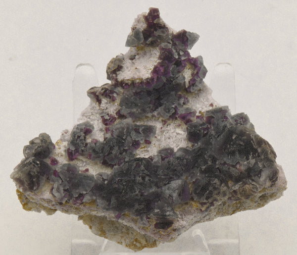 Purple Fluorite Crystal Cluster on Matrix - New Mexico