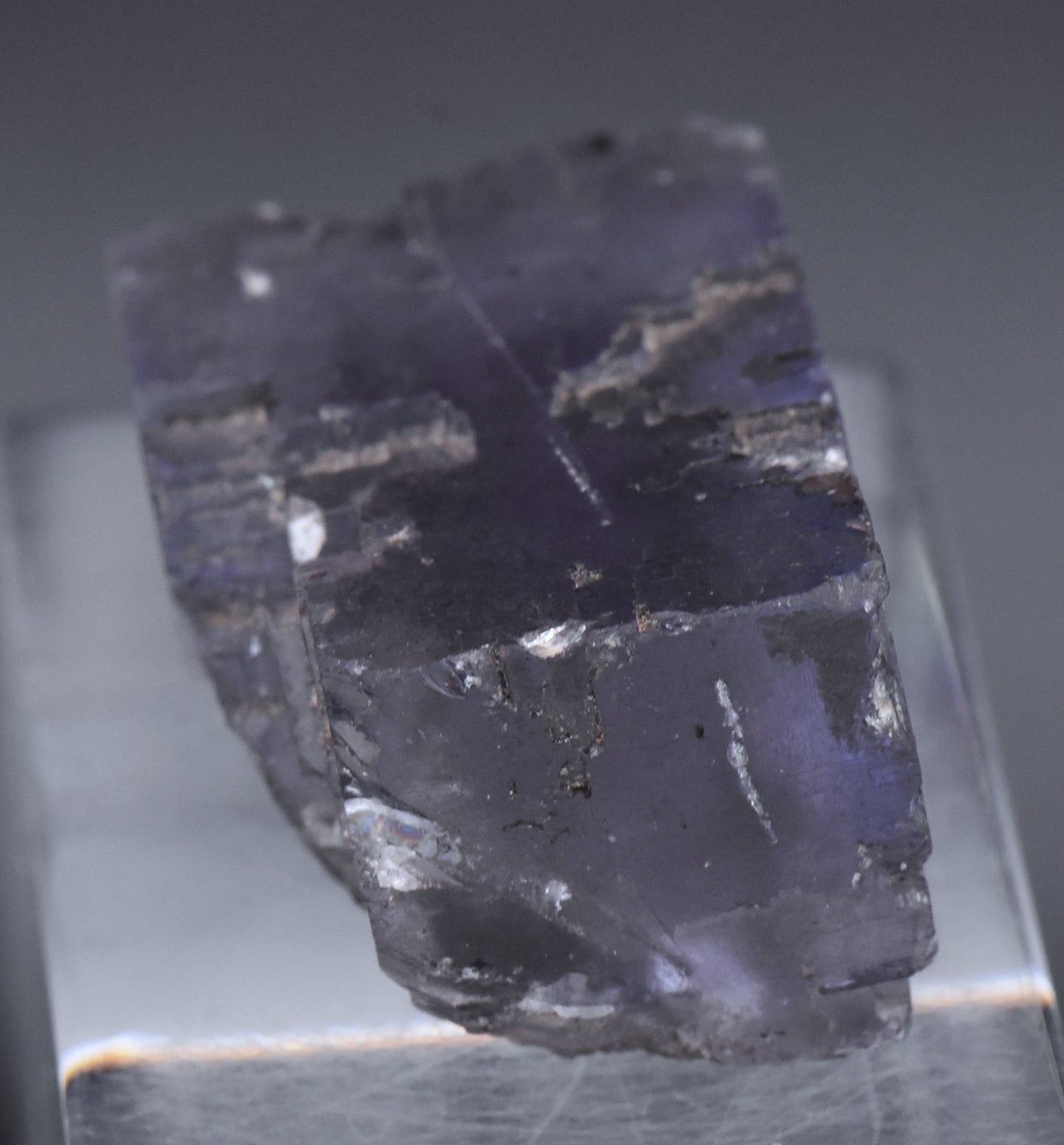 Purple Fluorite Crystal Mineral Specimen - 57g