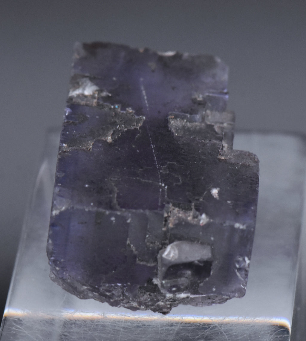 Purple Fluorite Crystal Mineral Specimen - 57g