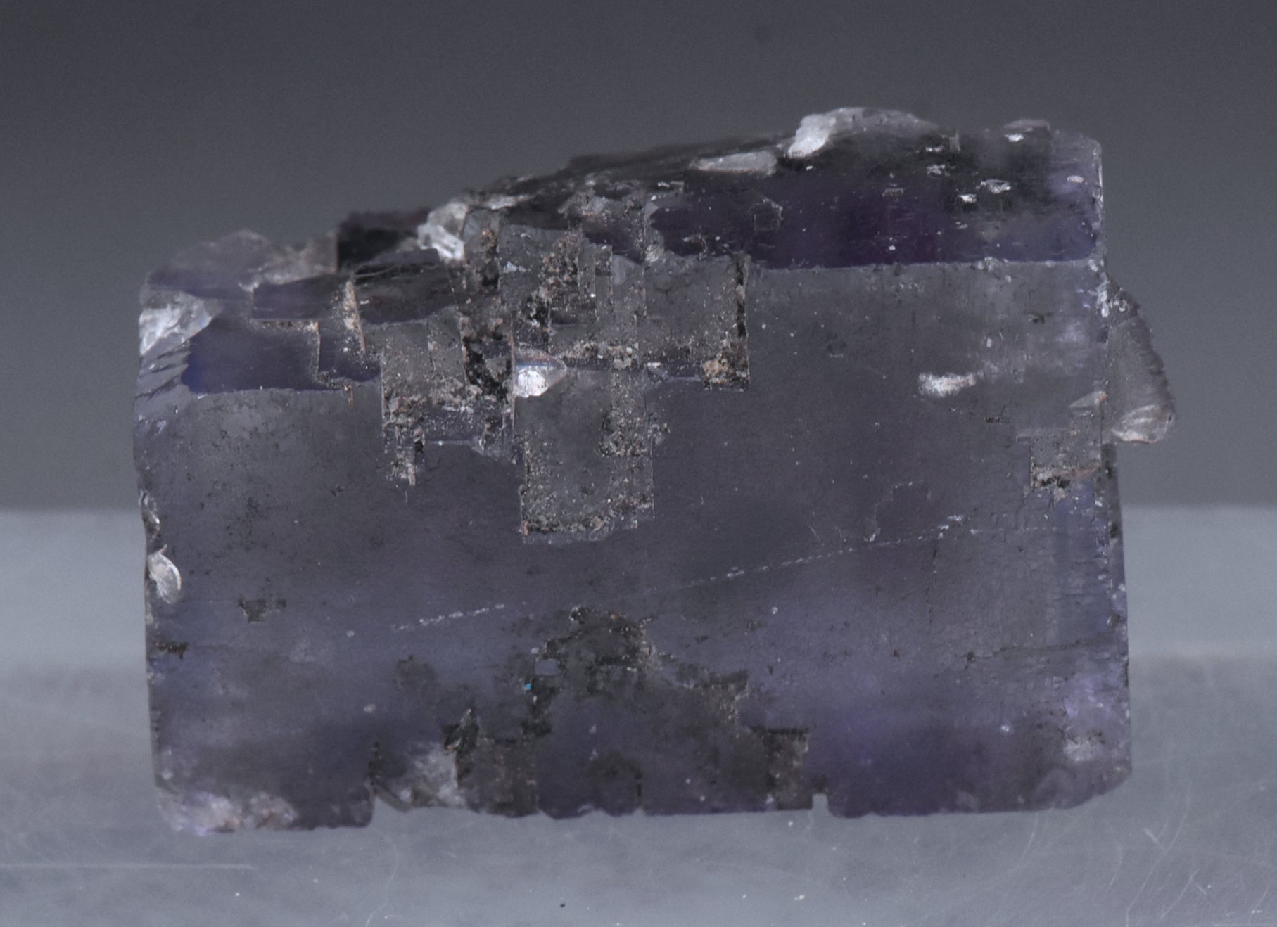 Purple Fluorite Crystal Mineral Specimen - 57g