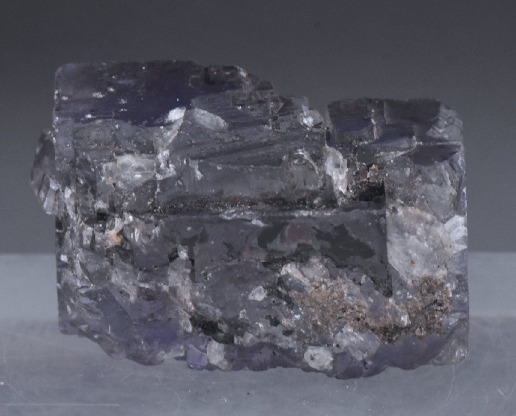 Purple Fluorite Crystal Mineral Specimen - 57g