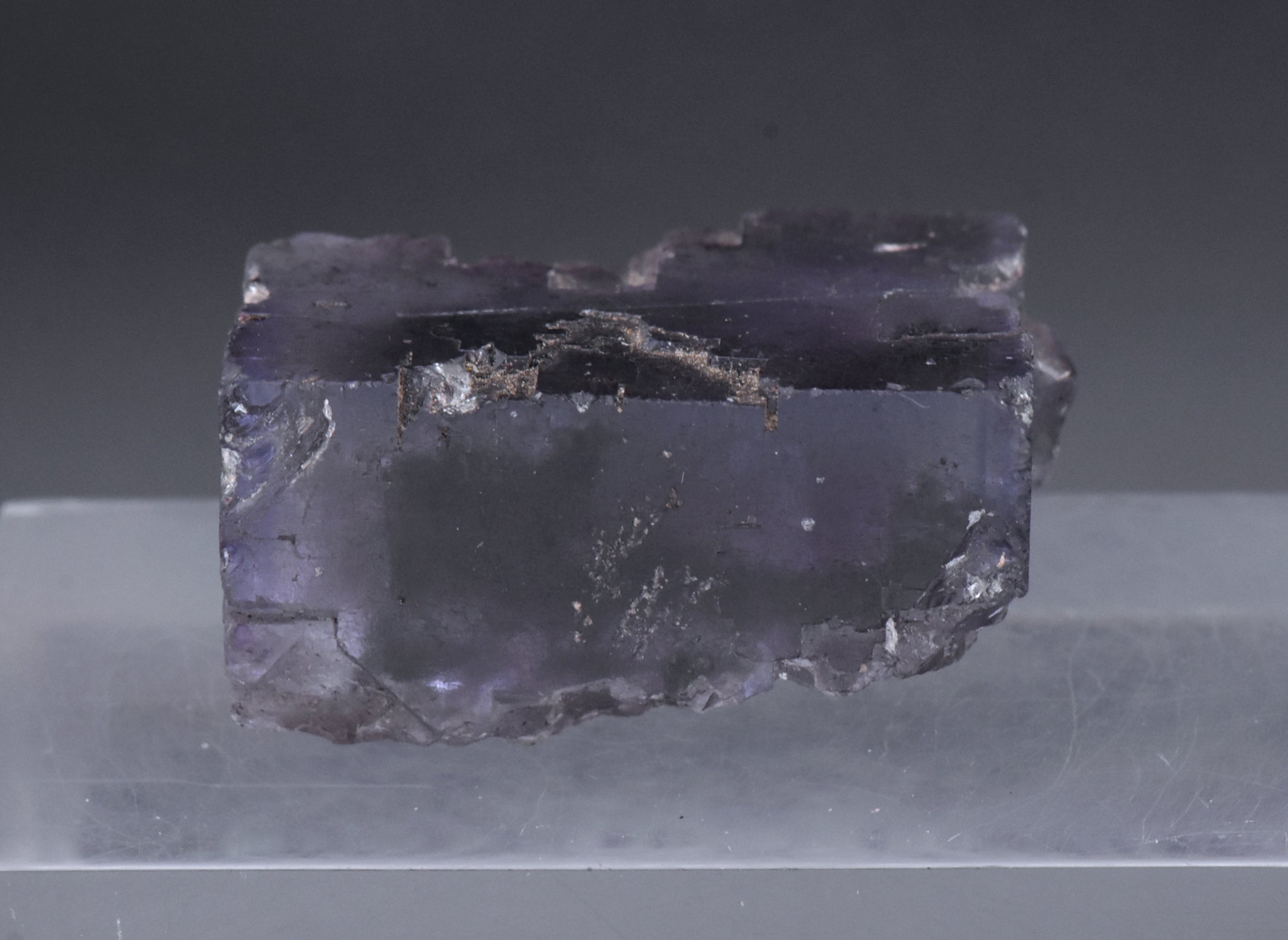 Purple Fluorite Crystal Mineral Specimen - 57g