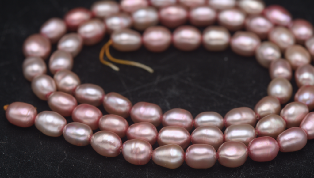 Strand of Dyed Pink Freshwater Pearl Beads