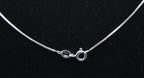 Sterling Silver Dangle Bead Pendant on Sterling Silver Chain Necklace - 18"