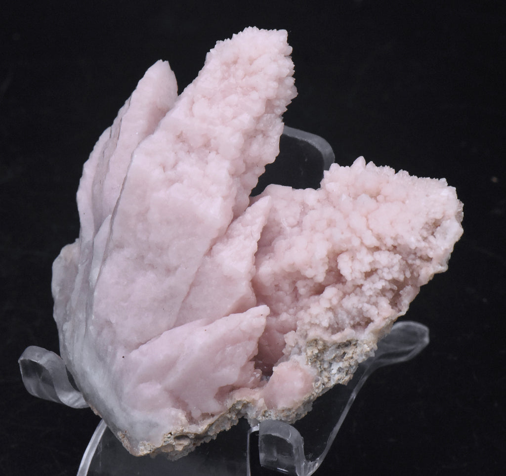 Pink Quartz Crystal Cluster Mineral Specimen - Peru