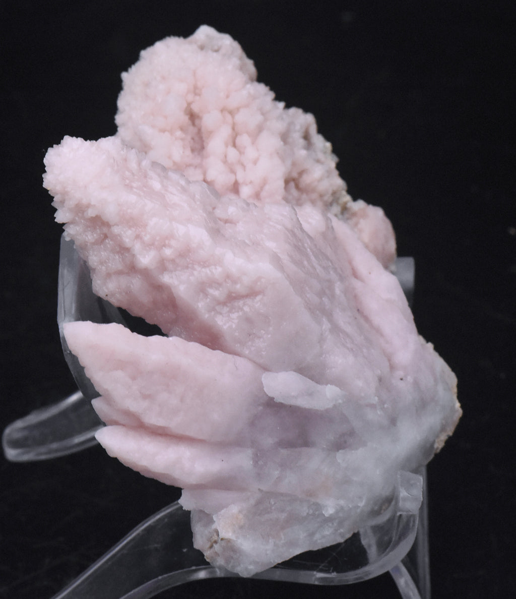 Pink Quartz Crystal Cluster Mineral Specimen - Peru