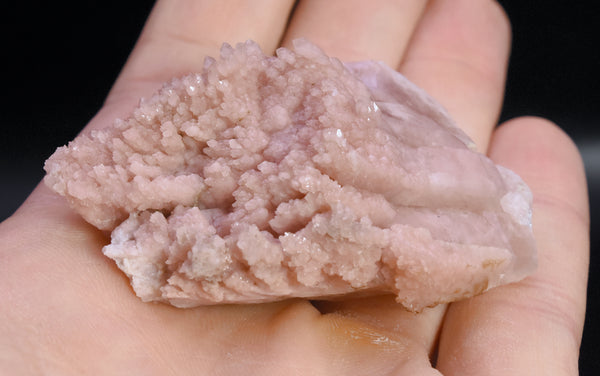 Pink Quartz Crystal Cluster Mineral Specimen - Peru