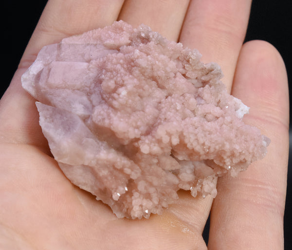 Pink Quartz Crystal Cluster Mineral Specimen - Peru