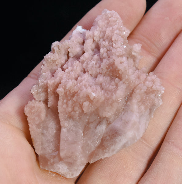 Pink Quartz Crystal Cluster Mineral Specimen - Peru