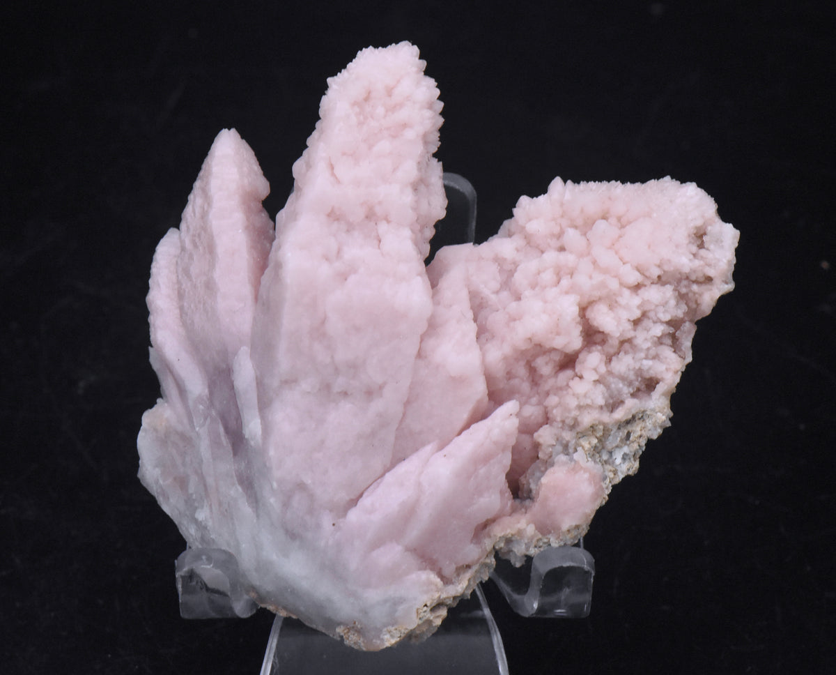 Pink Quartz Crystal Cluster Mineral Specimen - Peru