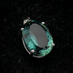 Vintage Prasiolite Sterling Silver Pendant