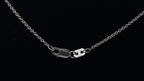 Vintage Handmade Pearl and Sterling Silver Pendant on Sterling Silver Chain Necklace - 16.5"