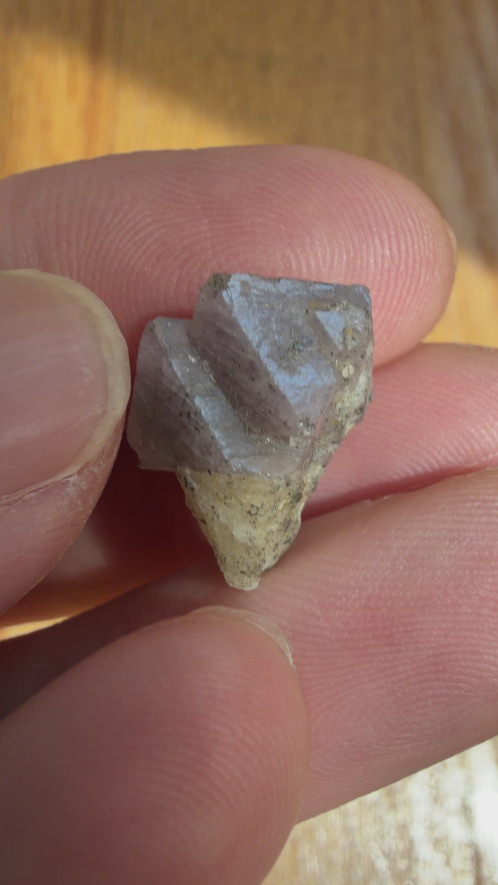 Purple Twin Spinel Crystal Specimen - Afghanistan