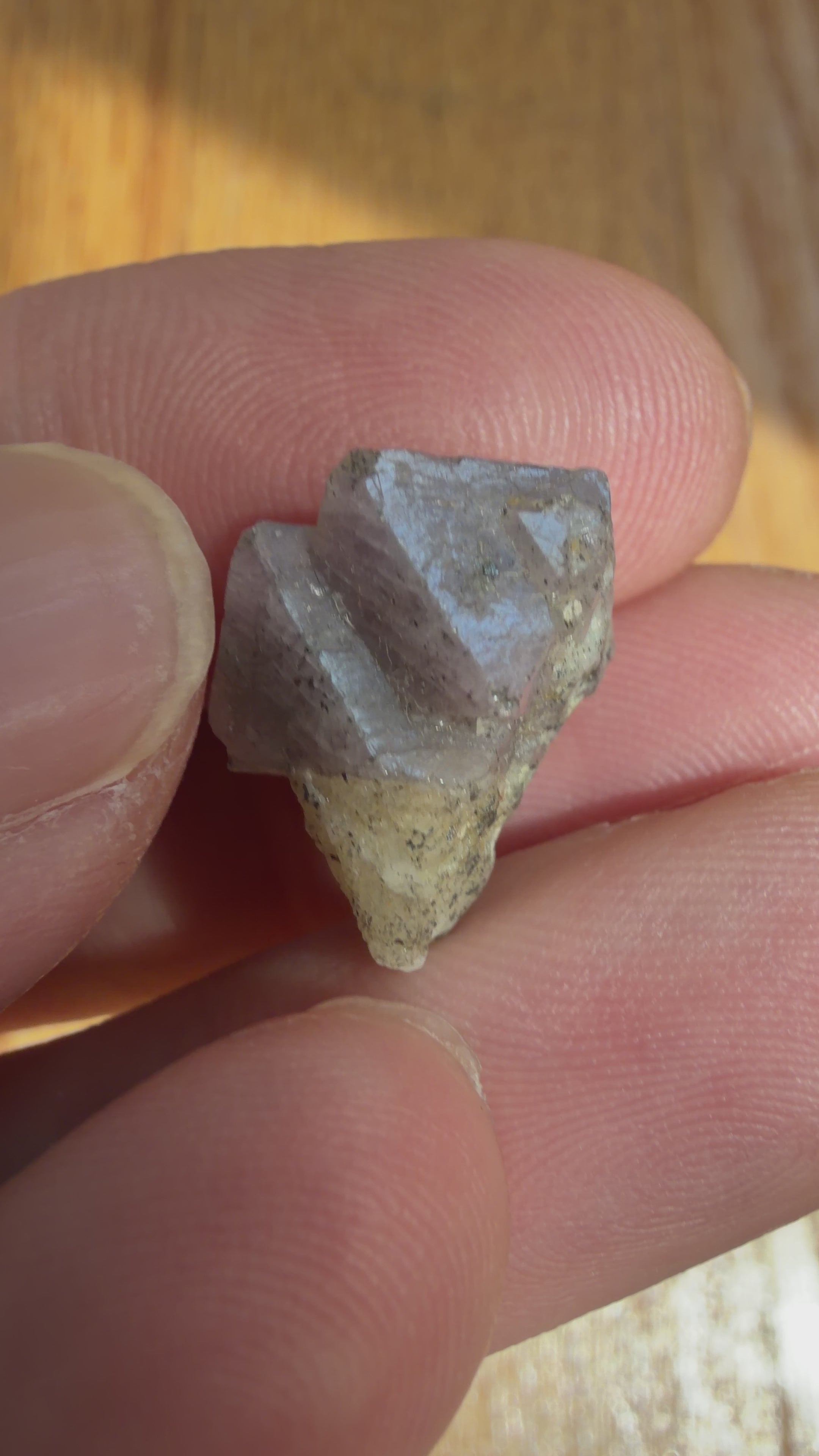 Purple Twin Spinel Crystal Specimen - Afghanistan