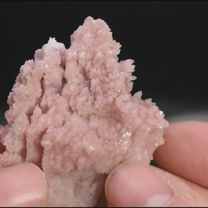 Pink Quartz Crystal Cluster Mineral Specimen - Peru