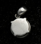 Vintage 10k White Gold Pave Set Diamonds Pendant
