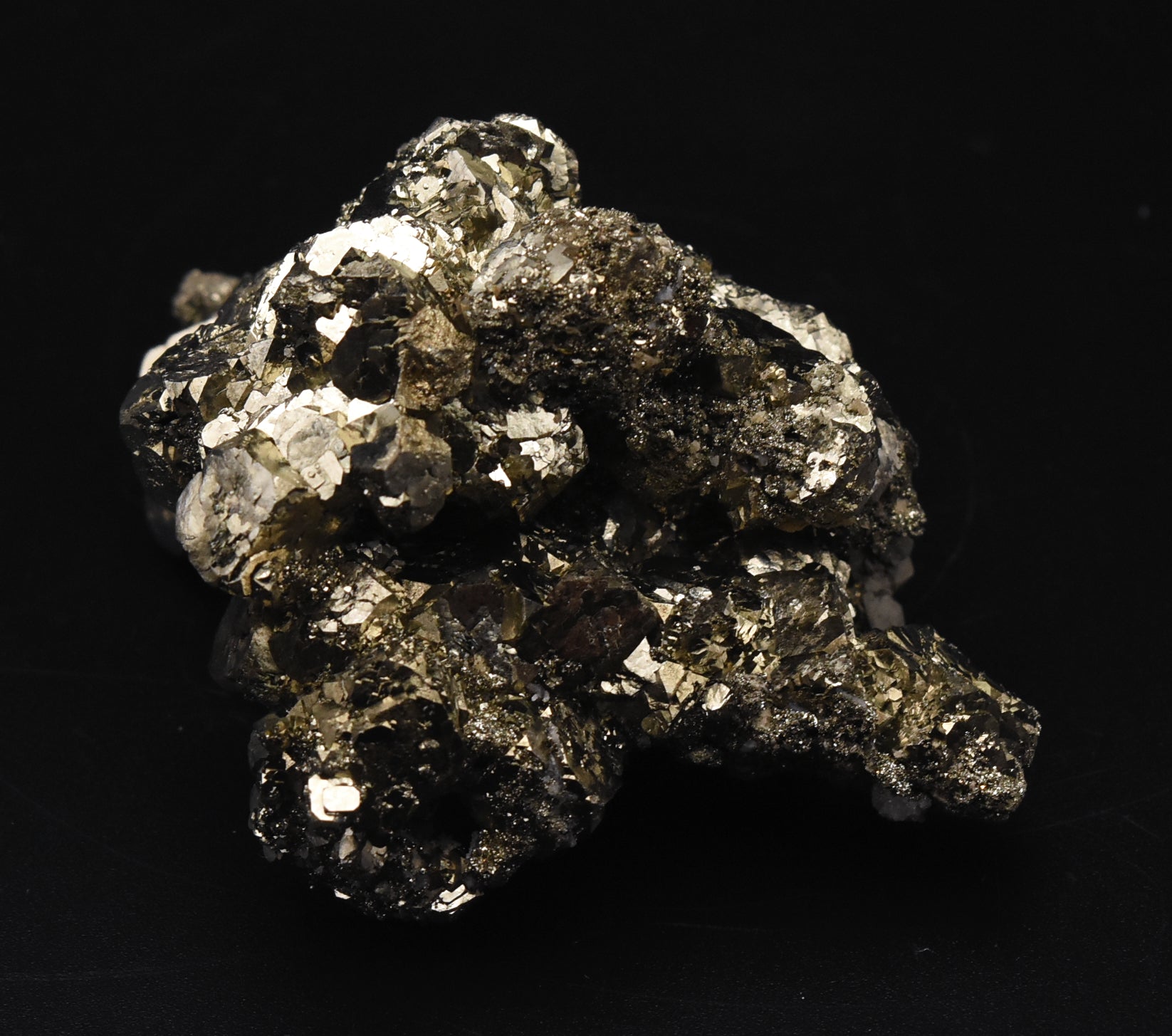 Pyrite Crystal Cluster Mineral Specimen - Morocco